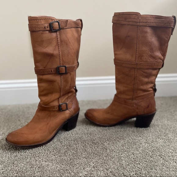 Frye Shoes - Frye Carmen 3 Strap Boots 9B